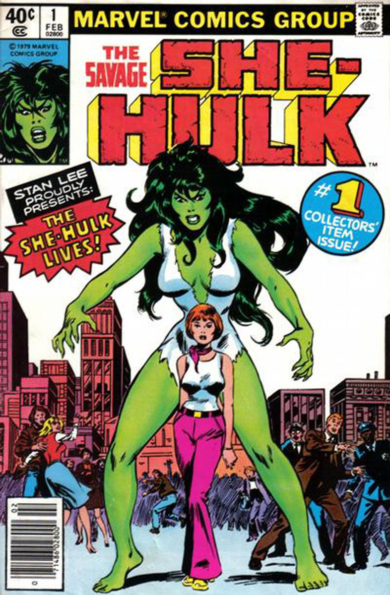   Savage She-Hulk # 1: portada de John Buscema e Irv Watanabe