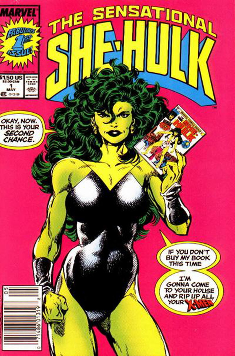   Sensacional She-Hulk #1. Portada de John Byrne