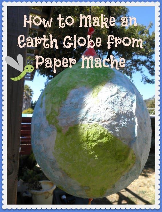 Művészeti ötletek: Hogyan készítsünk egy papírmasé földgömböt