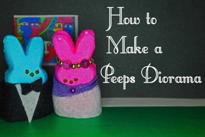 Cómo hacer un diorama de Peeps