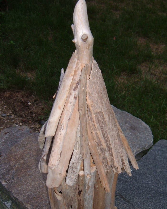 Driftwood Birdhouse Roofing