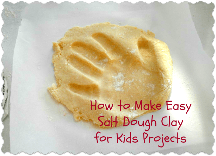 Как да направите лесно тесто от солена глина за детски арт проекти