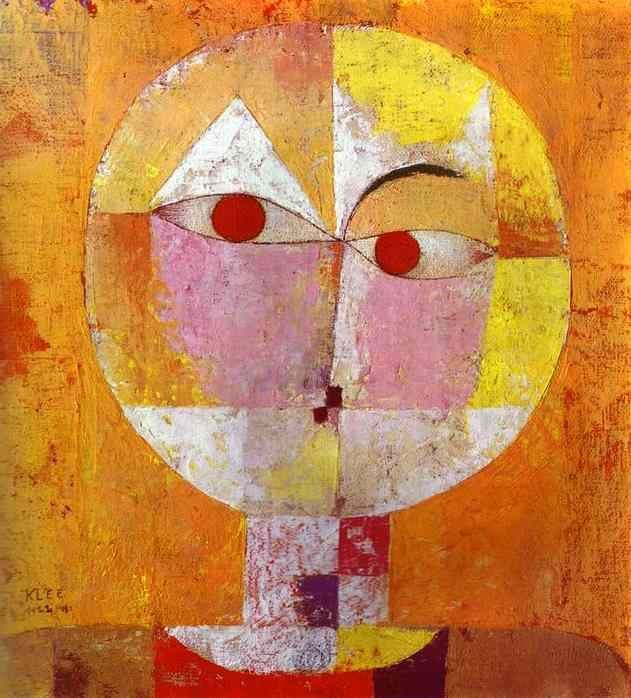 Figura abstracta de Paul Klee, Senecio (Cabeza de hombre) (1922). Los resúmenes y las figuras son dos tipos de arte que se venden bien.