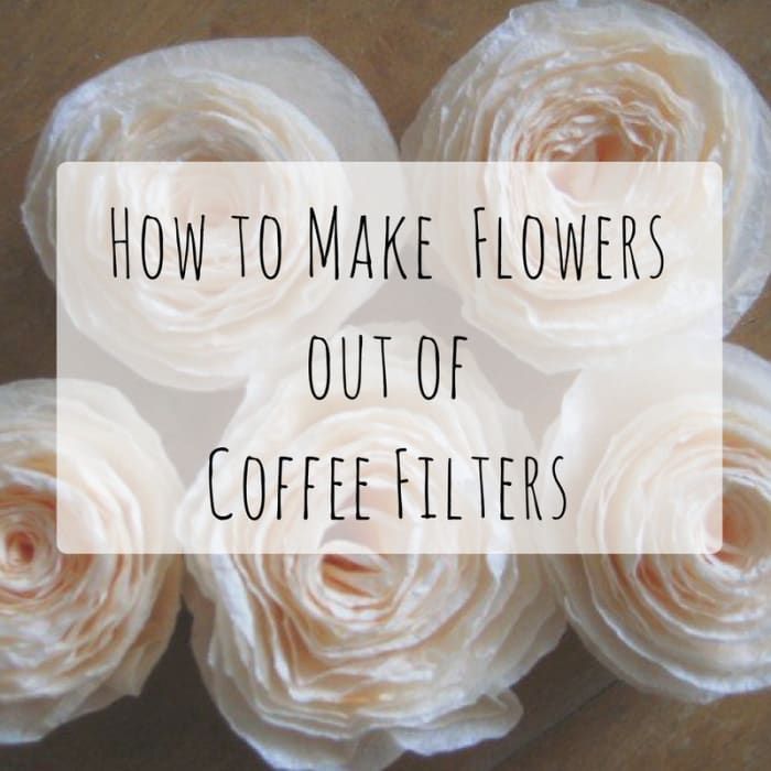 Bloemen maken van koffiefilters: 8 patronen en tips