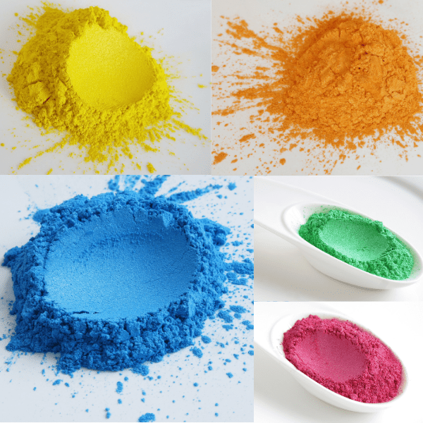 Glimmerpulver gibt es in verschiedenen Farben.