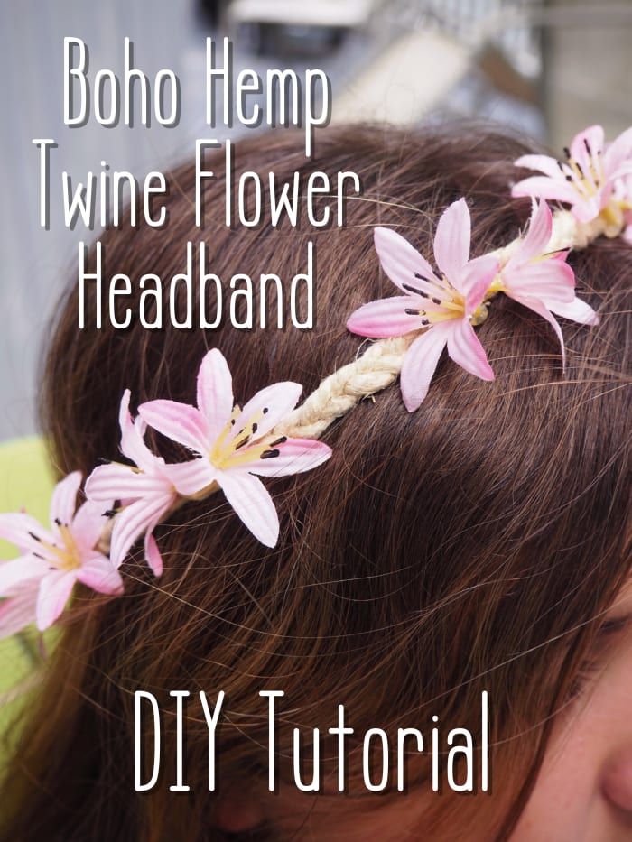DIY Boho geflochtene Blume Stirnband Tutorial.