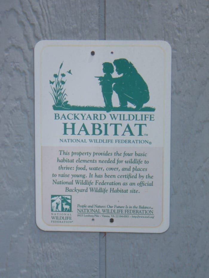 Unser Garten ist ein zertifizierter Lebensraum für Wildtiere