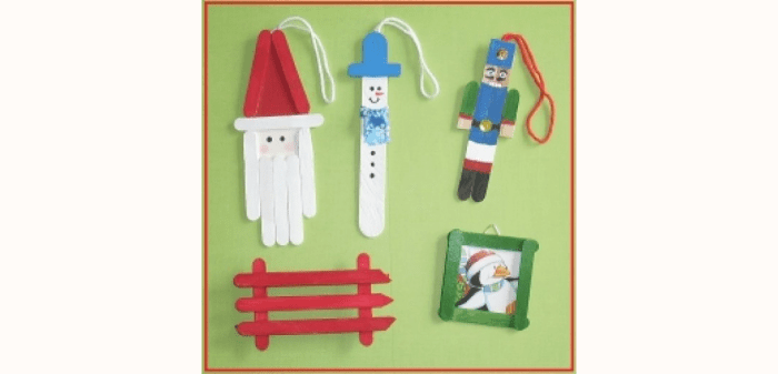 Top 10 Popsicle-Stick Ziemassvētku rotājumu amatniecības izstrādājumi