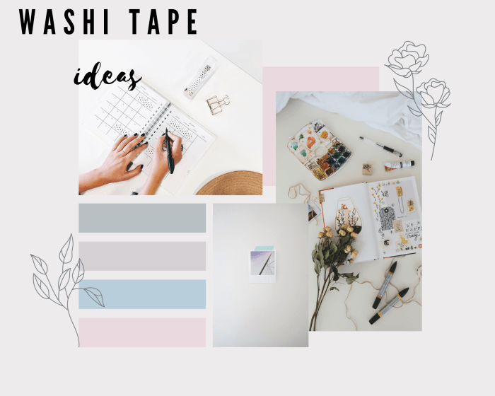 Algunas formas creativas de usar la cinta washi.