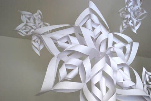 Kuinka tehdä helppo 3D-paperi-lumihiutale