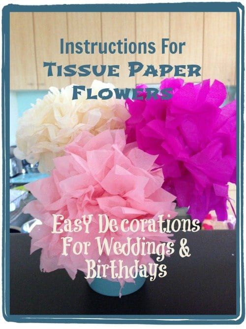 Hoe papieren zakdoekjes bloemen te maken voor decoratie