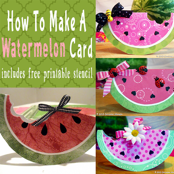 Hur man gör ett vattenmelonkort eller inbjudan för sommarfester