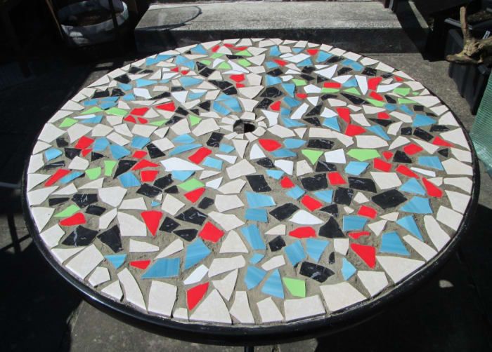 Tablero de mesa de mosaico