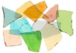Стъклен калдъръм Смесен цветен асортимент