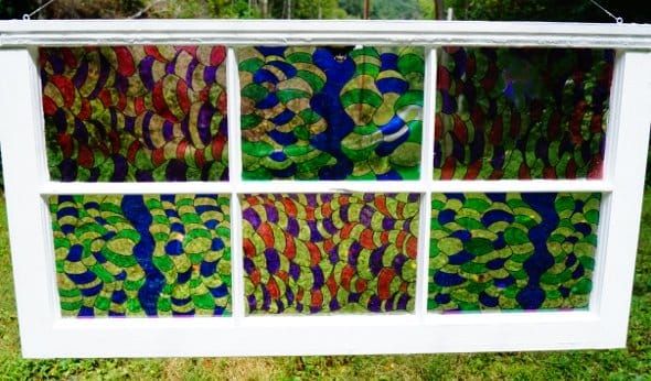 فن شاربي - كيفية صنع نافذة 'زجاج ملون'