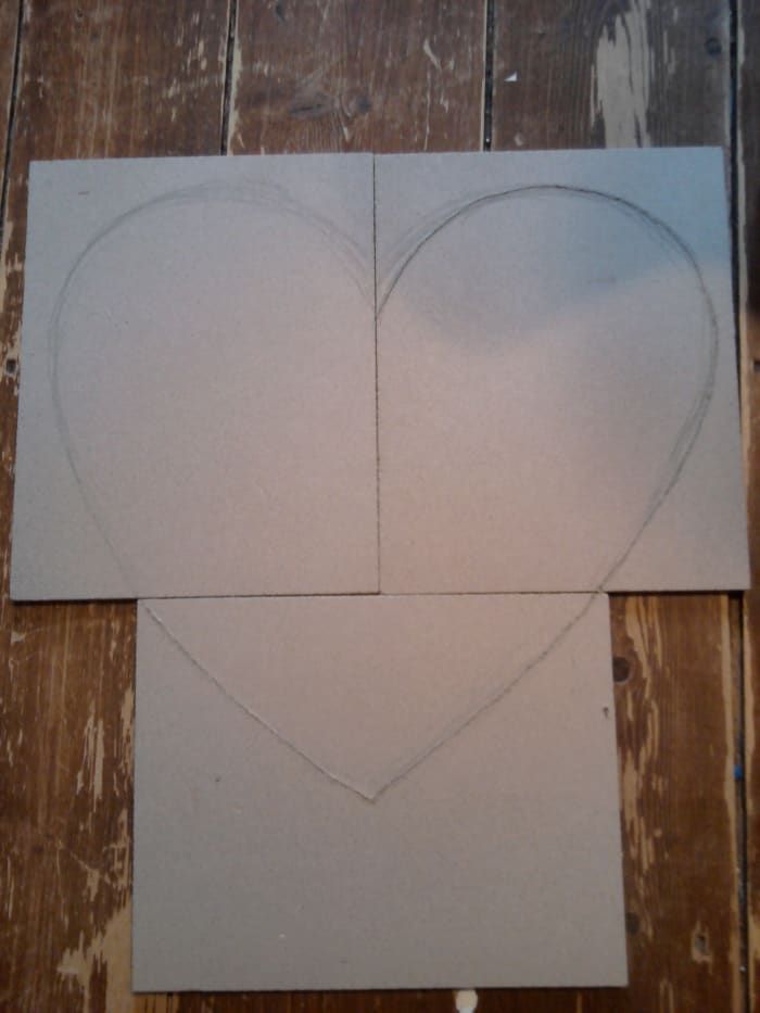 Paso 2: Dibuja la forma del corazón