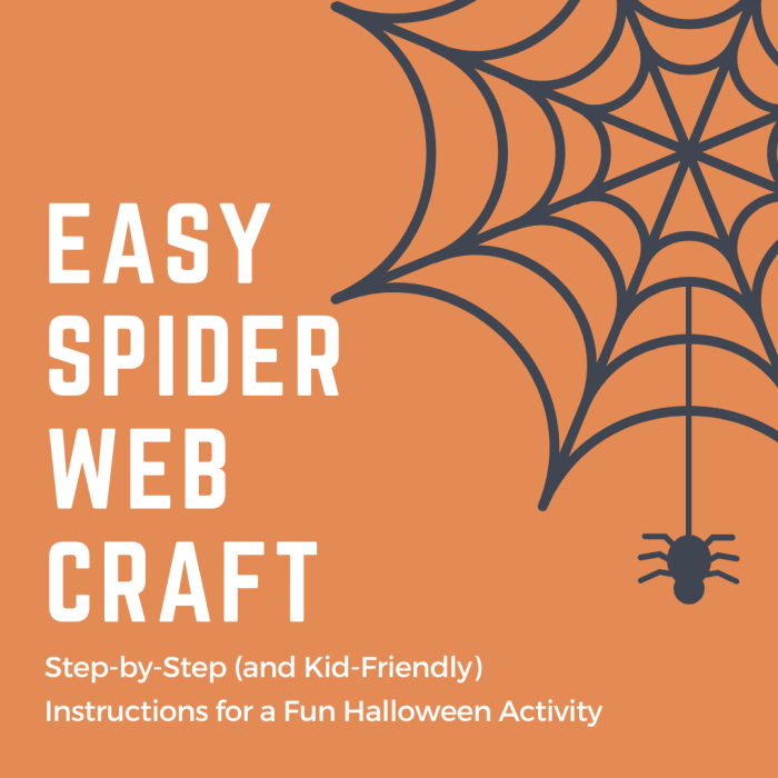 Artisanat facile de toile d'araignée pour Halloween