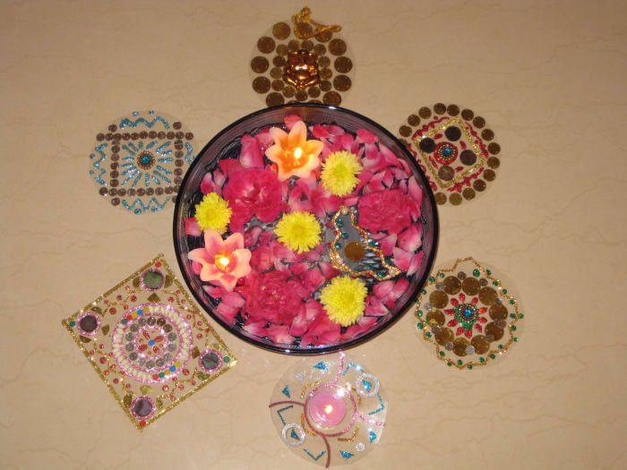 Cómo crear decoraciones de piso Diwali fáciles de hacer a mano y reutilizables