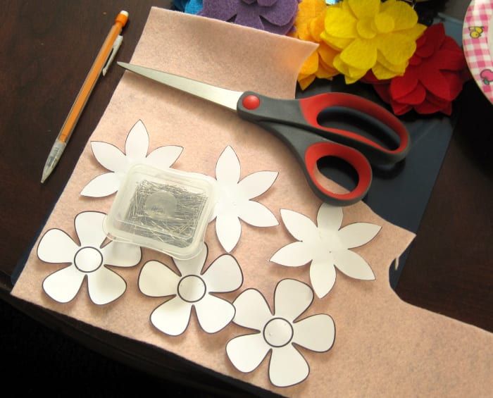 как да си направя филц и хартия-цветя-безплатно-урок-сам-занаят-проект