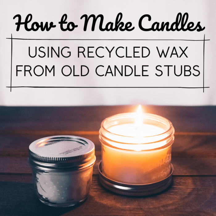 Wussten Sie, dass Sie Wachsreste aus ausgebrannten Kerzen recyceln können, um zu Hause neue Kerzen herzustellen?