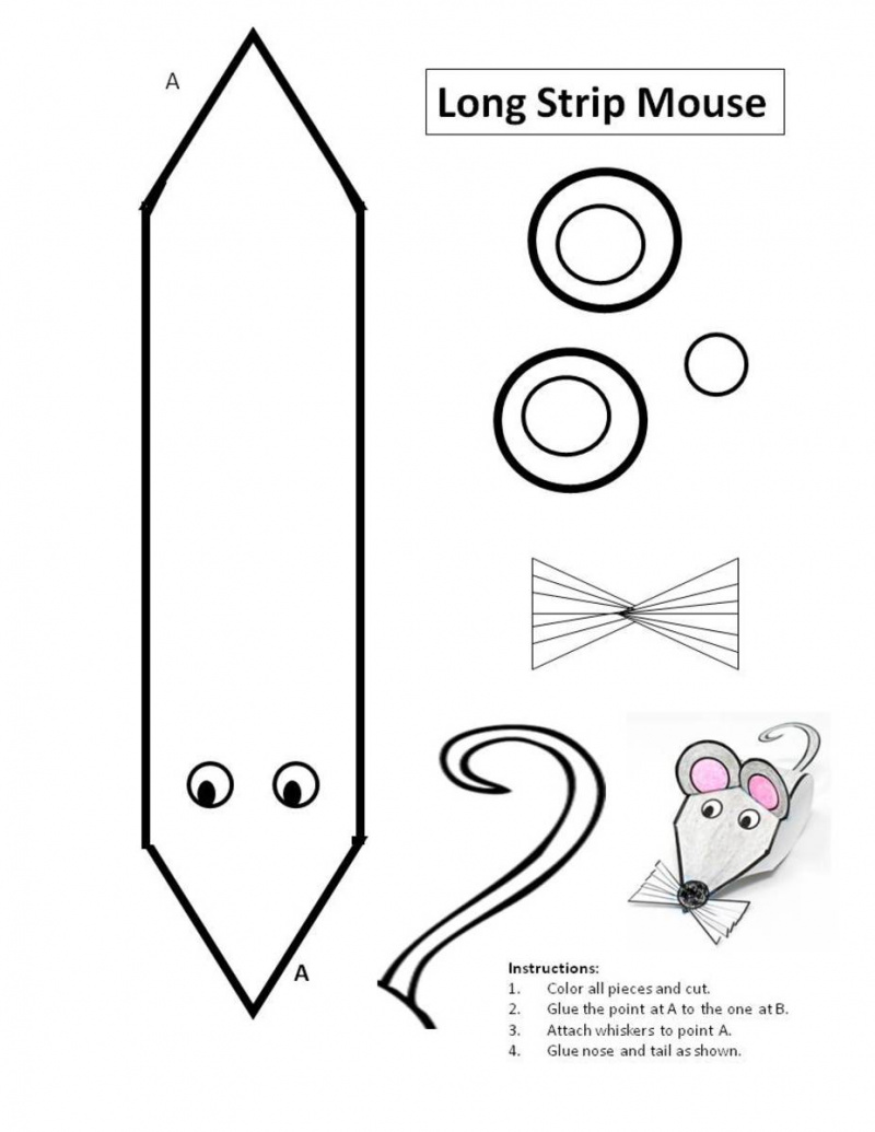   Hier ist die Vorlage für die Long Strip Mouse. Der Link zum PDF dieses Musters befindet sich am Ende dieses Artikels.