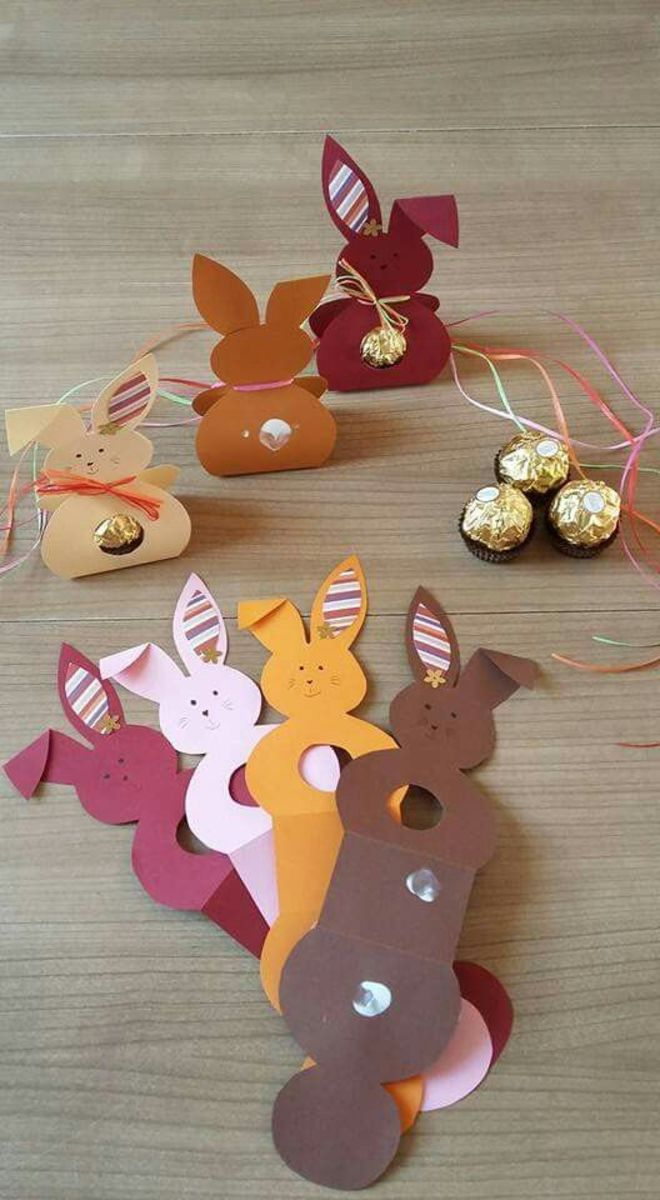   Emballages imprimables de bonbons de lapin de Pâques | Artisanat de Pâques facile à réaliser pour les enfants