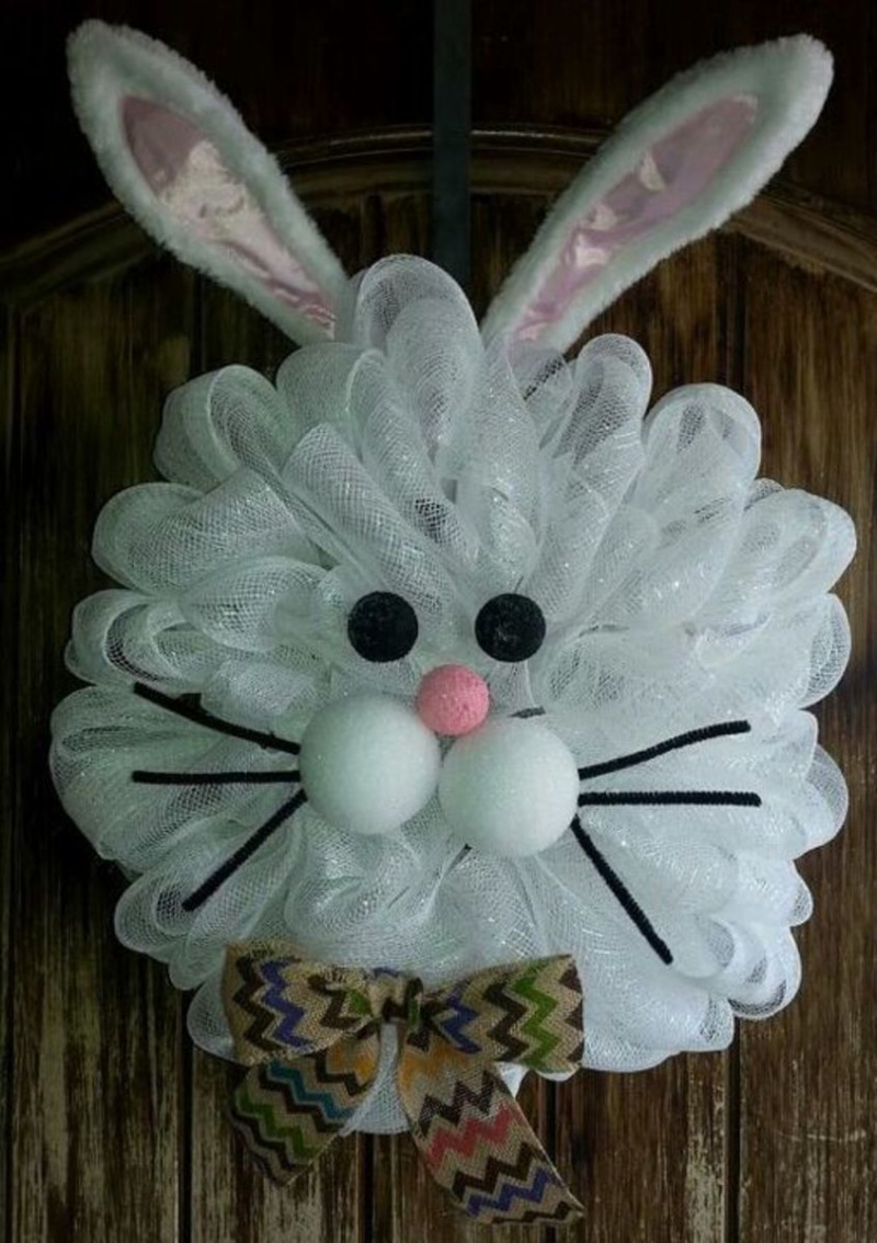  Couronne de lapin en maille | Artisanat de Pâques facile à réaliser pour les enfants