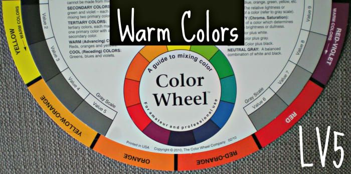 Cette moitié de la roue chromatique contient des couleurs chaudes