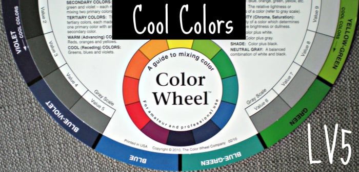 Cette moitié de la roue chromatique contient des couleurs froides.