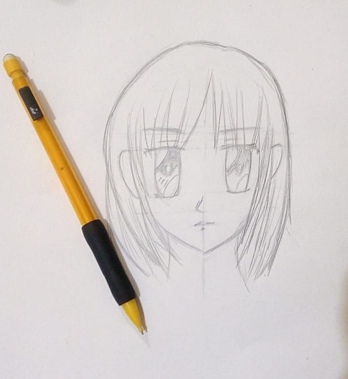 Как да нарисувате лице на аниме момиче (Shojo)