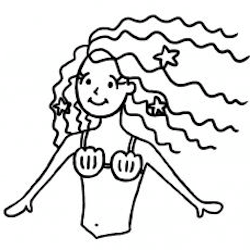 Hur man ritar en sjöjungfru steg för steg: En barns handledning