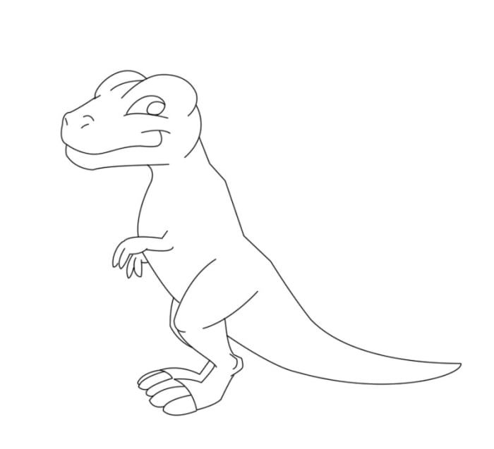 как да нарисувате-а-карикатура-t-rex