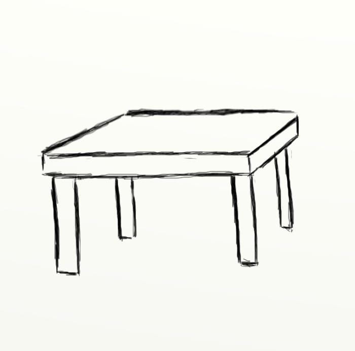 cómo-dibujar-una-mesa