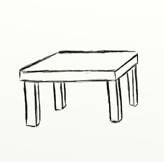 cómo-dibujar-una-mesa