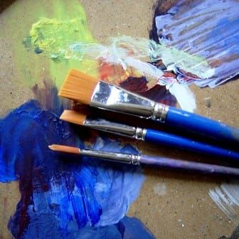 Pinceles de pintura al óleo sintéticos