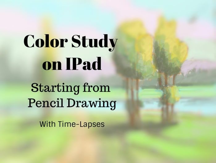 Aprenda a crear un dibujo rápido de la composición, con lápiz sobre papel, luego tome una foto del dibujo con su iPad y cree un estudio de color rápido usando la aplicación Procreate.