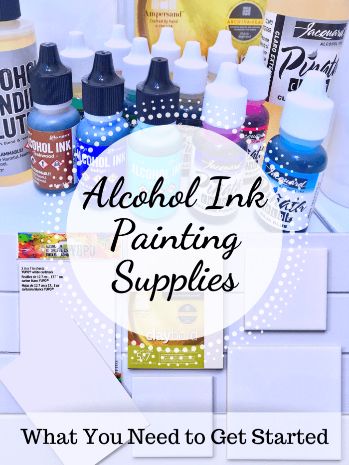 Aprenda qué suministros de pintura con tinta de alcohol necesitará para este tipo de arte.