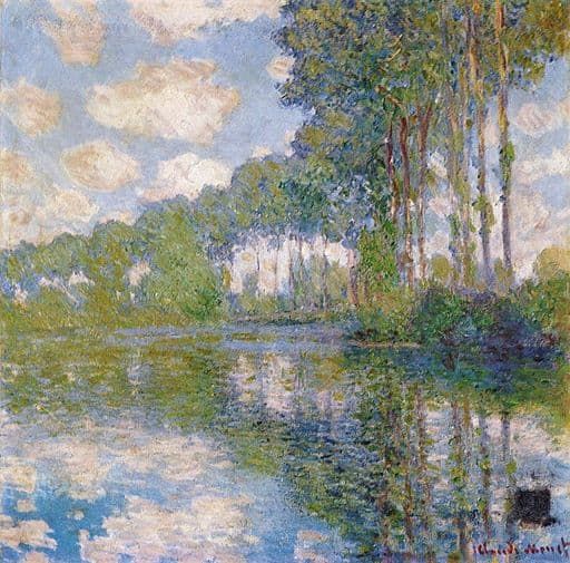 Schöne Farbpalette und Komposition in diesem Gemälde von Monet.