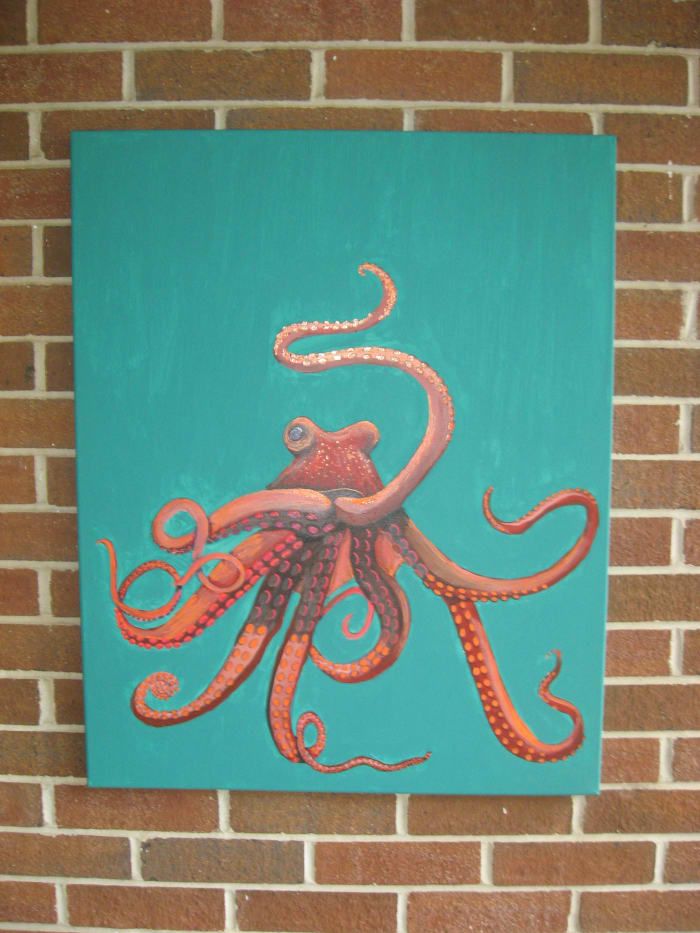 Картина на октопод, която направих