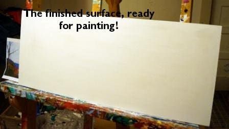 Observe cómo la superficie es rígida y lisa. ¡Está listo para pintar!