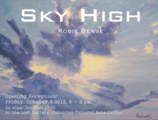 Me hice conocido entre mis amigos por mis pinturas del cielo. De hecho, mi primera exposición de arte en solitario se centró en los cielos. La tarjeta de mi primera muestra de arte en solitario en 2015.