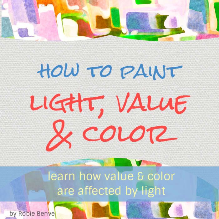 照明が絵画の価値と色に影響を与える方法