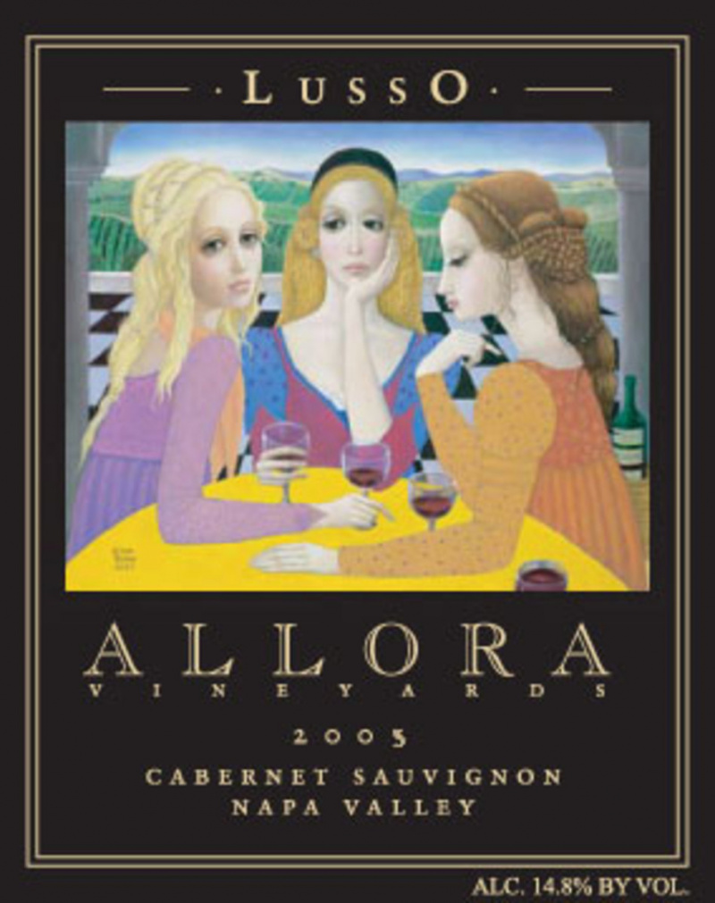   Margaret Kean's Wine Label Design for Allora Vinyards