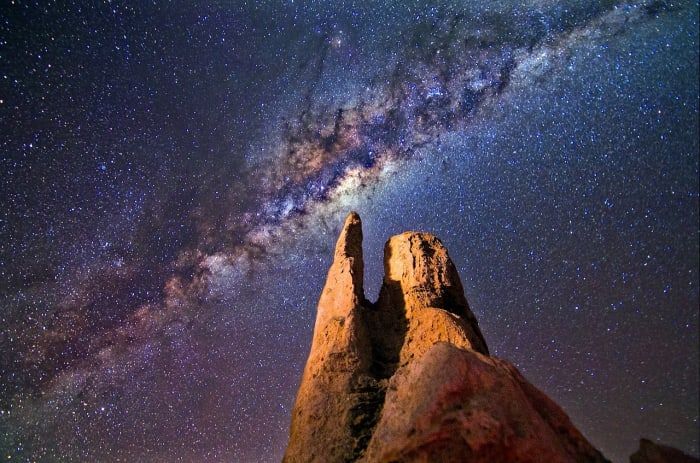 تصوير مجرة ​​درب التبانة وصور سماء الليل