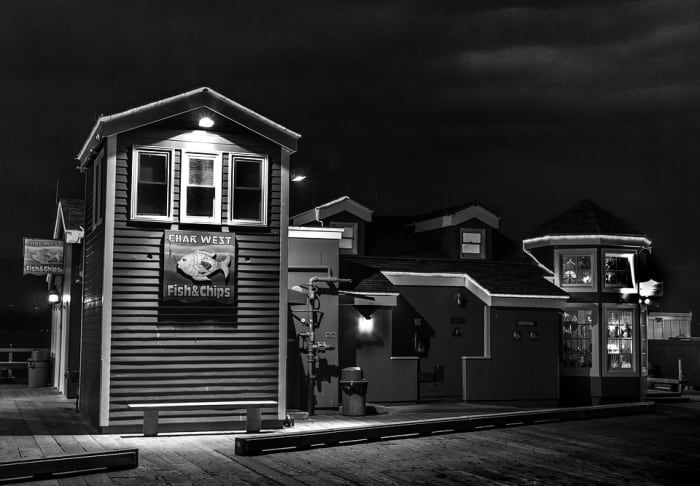 Schwarz-Weiß-Nachtfotografie nutzt Naturkontraste