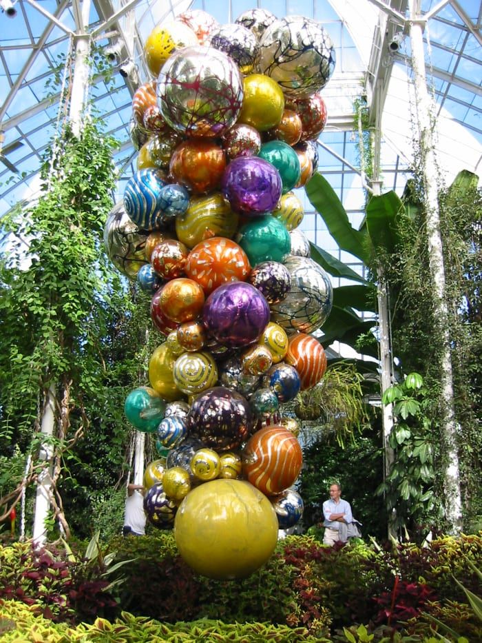 Chihuly-Glasskulpturen-am-Bronx-Botanischen Garten