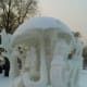 Die Gewinner-Skulptur des Harbin Snow Festival.
