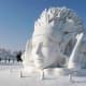 Schneeskulptur beim Harbin Ice And Snow Festival.