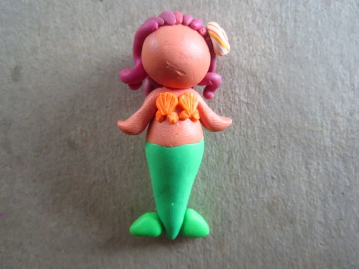 Wie man eine süße Polymer Clay Meerjungfrau macht