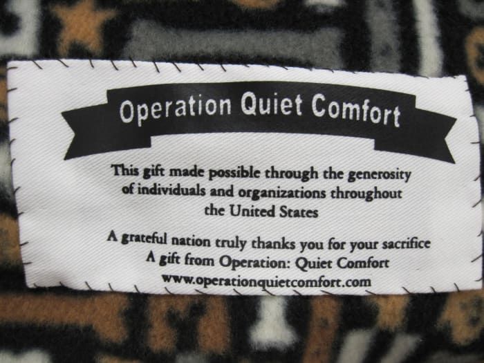 Offizielle Etiketten sind verfügbar, sobald Sie sich dem kleinen Quilts-Projekt Operation Quiet Comfort anschließen.